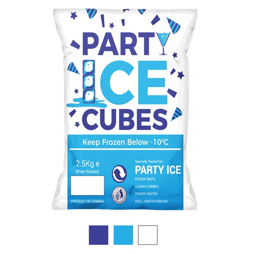 PARTY ICE CUBES Product label contest