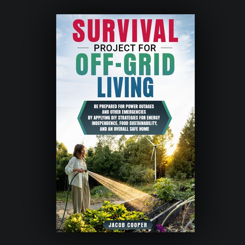Book Cover for Off-Grid Survival Projects Design by Inwalker