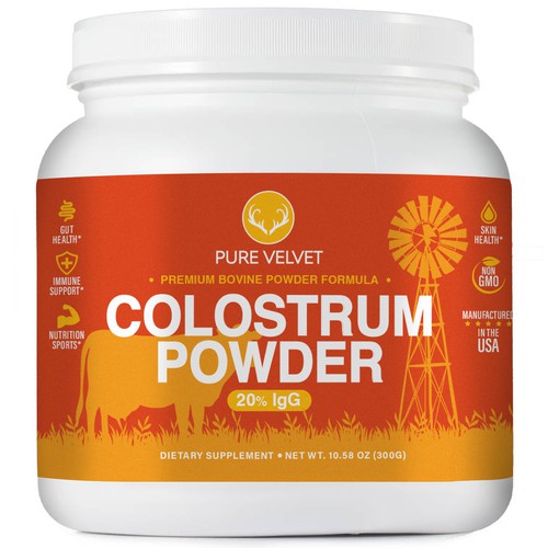 Design di Re-design Supplement Label to capture Amazon shopper attention & boost CTR - Colostrum Powder di EffieK
