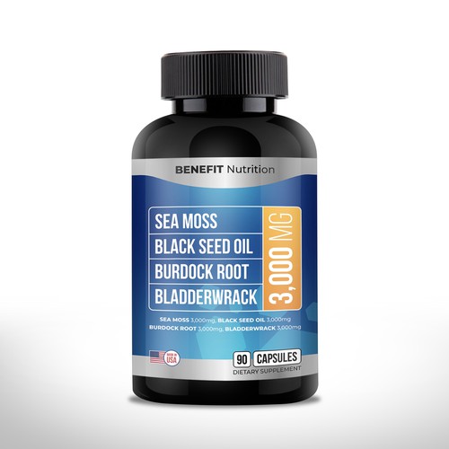 Concept Design For Supplement - Front Label Design by Dzhafir