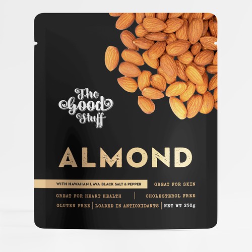 Design a standout packaging for a Nuts & Seeds Standee Pouch Design by Lady Goga