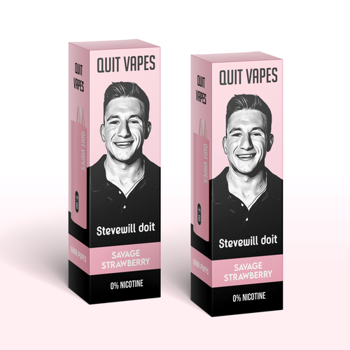 Quit Vape Package for disposable vape device Design by SONUPARMAR