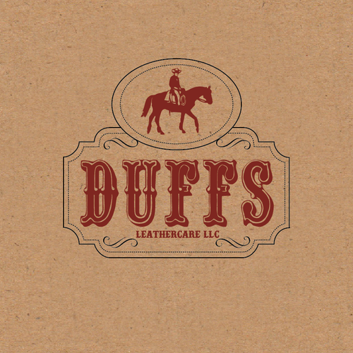 Find your inner cowboy and create an authentic western logo for Duffs Leathercare products. デザイン by SilverPen Designs