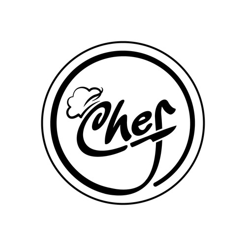 "CHEF": Food & Cooking Social Media Logo Design by nilaArt
