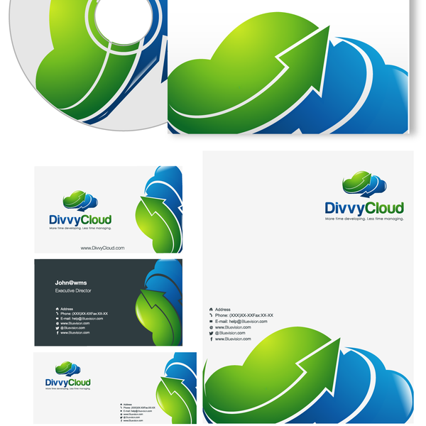 Diseño de linkbox titulado "DivvyCloud needs a new logo and business card"