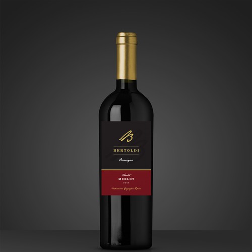 Create a Wine label for a Merlot Barrique "Bertoldi" from Italy Design by nestorson