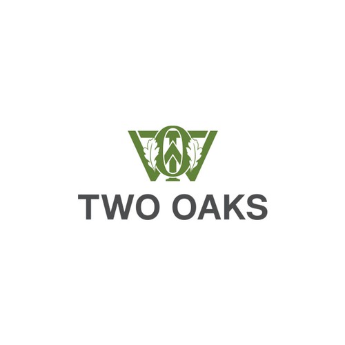 Construction, 3 business owners, use the work TWO oaks in our logo , very bold and intense  graphic Design by Color Dot