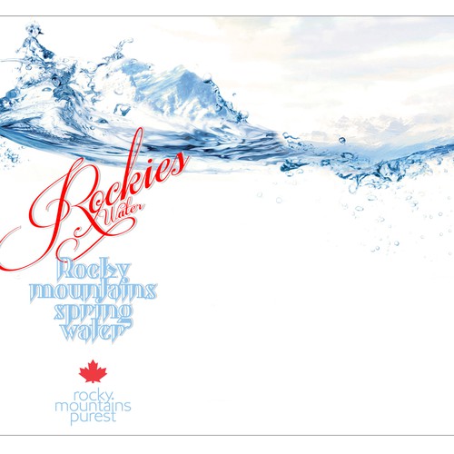 label for new Canadian Mountain Spring Water Design by Outside-the-box