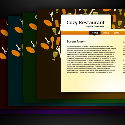 1-3 Page Website Template Design von Slidehack