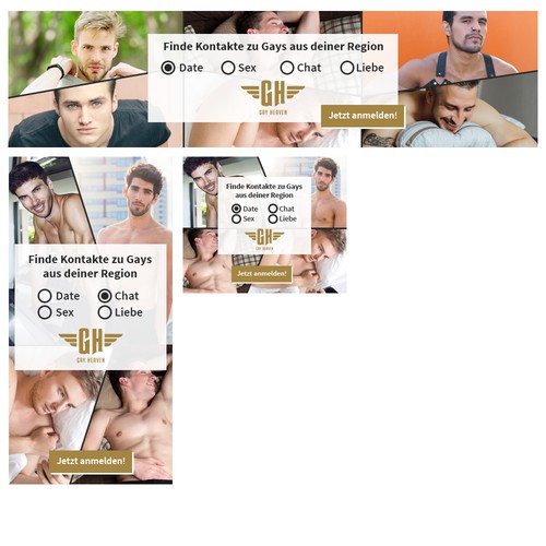 Banner-set for a gay-dating-site | Banner ad contest | 99designs