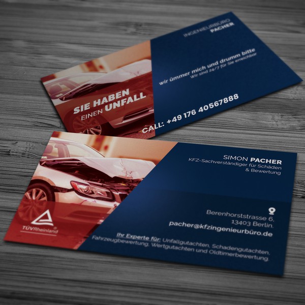 Design by Ashis Karmaker titled "Business Card for Vehicle Appraiser"