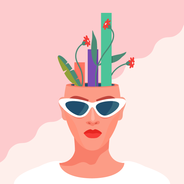 Character illustration for a life-style app