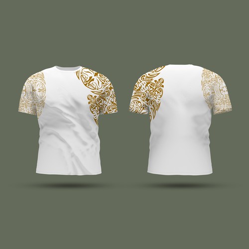 Athlete Gold Tribal Custom Baseball Jersey