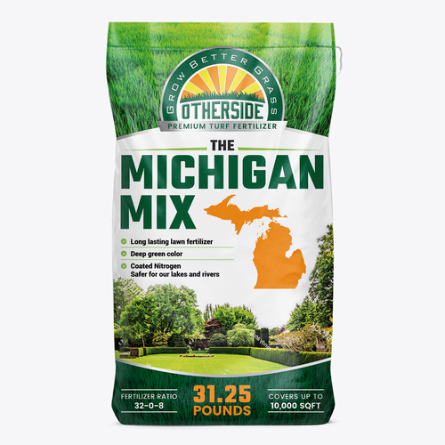 Michigan Centric Lawn Fertilizer Bag Design by Rose ❋