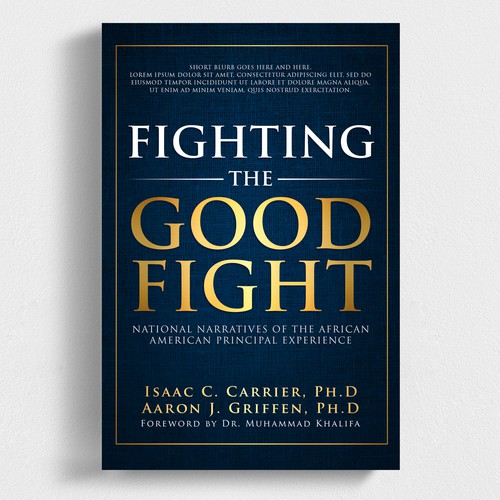 Fighting the Good Fight book cover design Design by iDea Signs