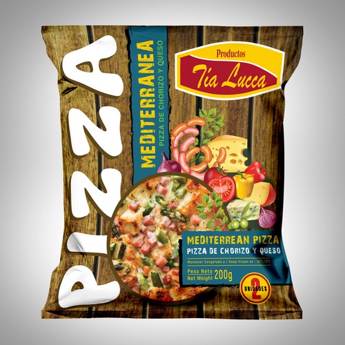 Design Something Cool Nice for our Mini  Pizza´s  Plastic Bags Packing. Design by Nirmana92