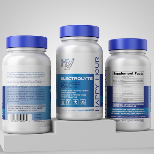 Electrolyte supplement label Design by Pice Wilf