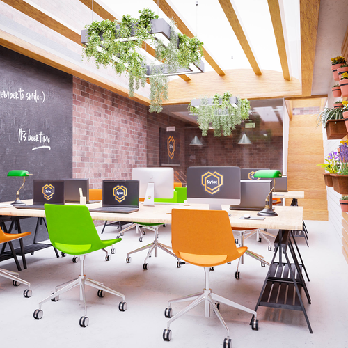 Office design for software development company Design by Artifictial