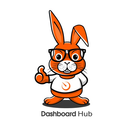 Cute geeky fun rabbit or monster for techies-ontwerp door xclusivelogo