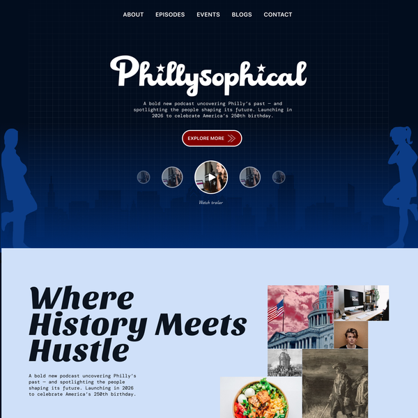 Website design for podcaster