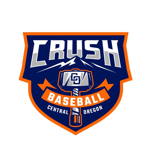 Central Oregon Crush Baseball Diseño de brint'X