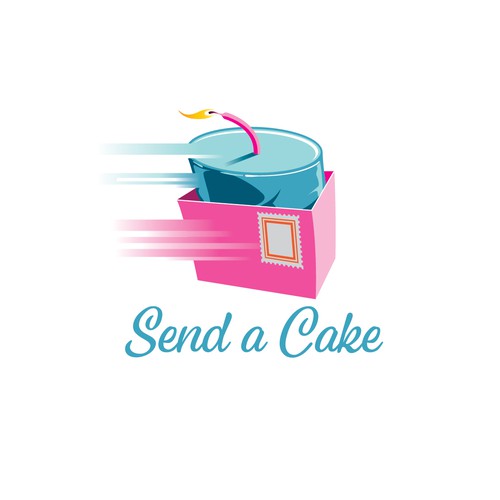 Send A Cake needs a gorgeous fun logo Design by gcsgcs