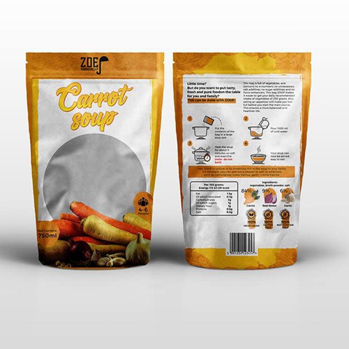 Modern / trendy soup packaging! Design by AXIS_M