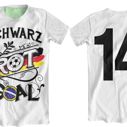 Football! World Cup! Summer! But hey ... what to wear? The alternative german football jersey! Design by Boket