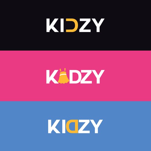 Mobile App Kidzy 2 simple screens + Logo. Design by LIONIFY DESIGnSTUDIO