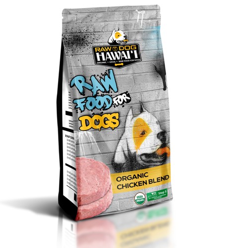 Game Changer Frozen Organic, Raw Dog food needs a kickass packaging design -- Are you up to it? Design by Whitefox 85