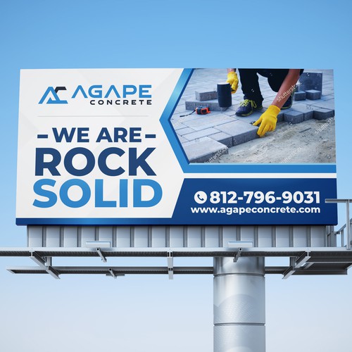 AN AMAZING CONCRETE COMPANY BILLBOARD NEEDED Aprox 14’ tall and 48’ wide Design by Dzhafir