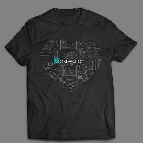 "Create a cool startup t-shirt for a tech company in the entertainment business " Ontwerp door DeftArts