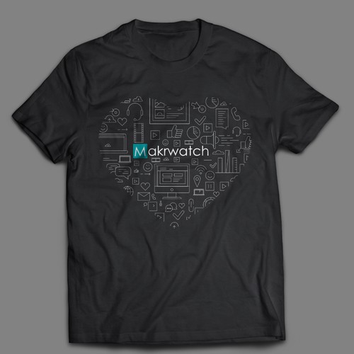 "Create a cool startup t-shirt for a tech company in the entertainment business " デザイン by DeftArts