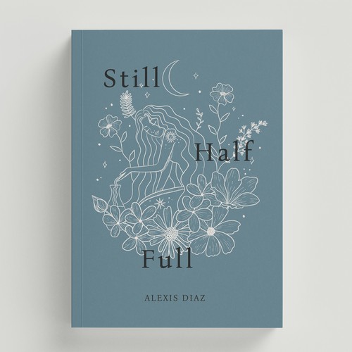 Self-Love, Positivity, healing through heartbreak Minimal Modern Poetry book cover design Ontwerp door Lian Nida