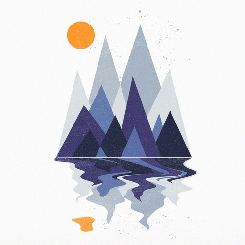 Mountain scene Design von Dudeowl