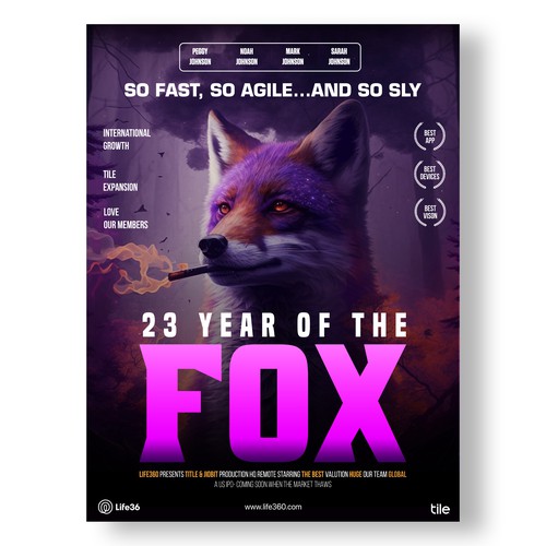 Life360 2023 Year of the Fox Poster Design by Drewmahadi