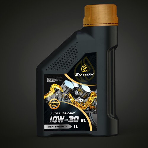 auto lubricant label design | strong , modern and powerful Design by Joe Ladislaus