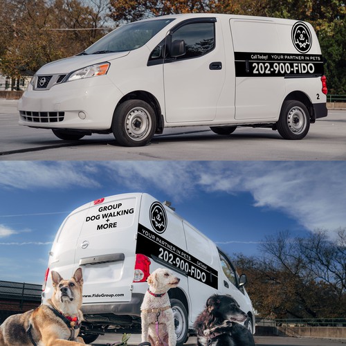 Sleek & simple van wrapping images for Google My Business Design by Iryna S