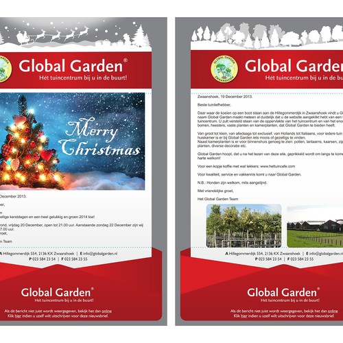 Global Garden newsletter redesign Design by alfico