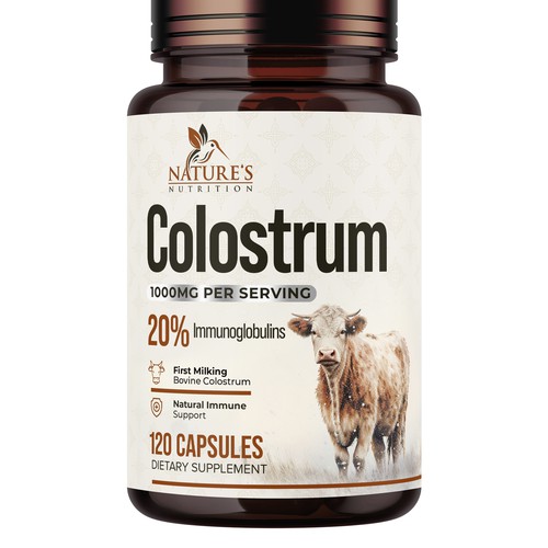 Powerful, Colostrum Design Needed for Nature's Nutrition Design by UnderTheSea™