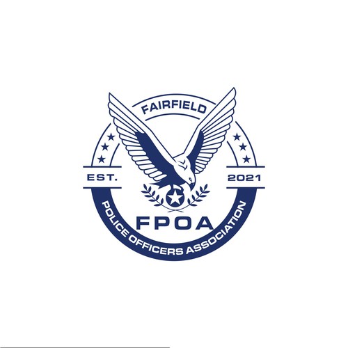 Design di Police Officers Association Logo di gravisio