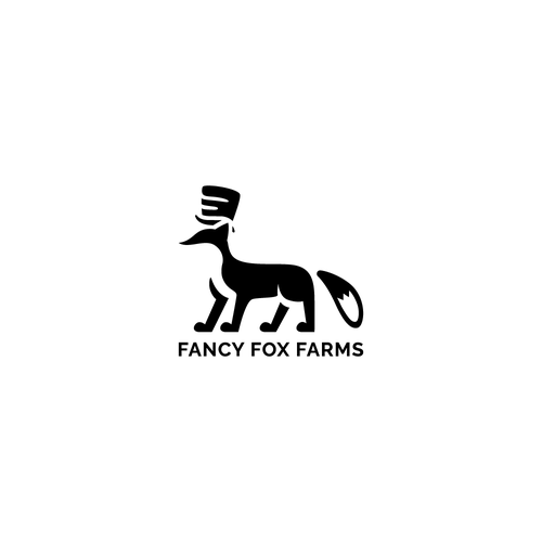 The fancy fox who runs around our farm wants to be our new logo! デザイン by Zawarudoo