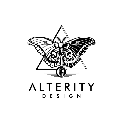 A Detailed Moth logo for a 3D printing and Design company デザイン by begaenk