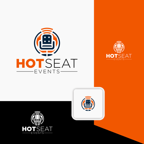 Impactful Logo For 'Hot Seat Events' – Learn from Industry Experts Through Livestreams & Events. Design by JuanRaha