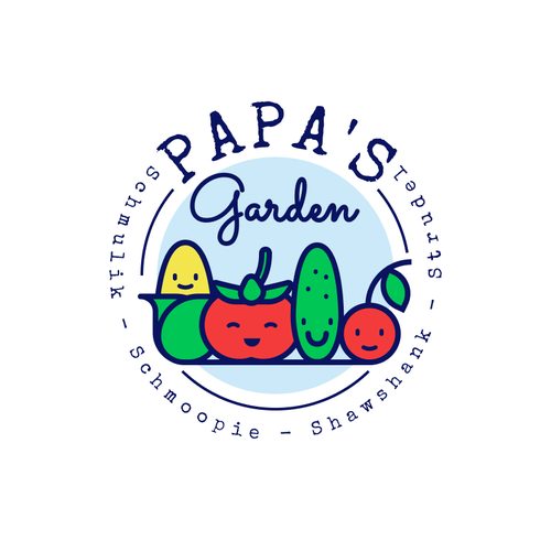 Fun garden logo for our kids to honor grandpa Design by tuanrobo