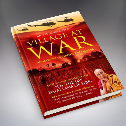 Cover for Third Edition of Classic Work on the Vietnam War. Special Foreword by H.H. the Dalai Lama. Design von Rav Astra