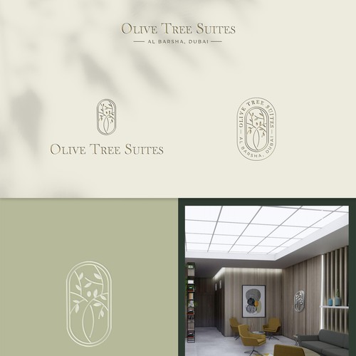 Olive Tree Suites - Logo and branding Design by leonelbalza