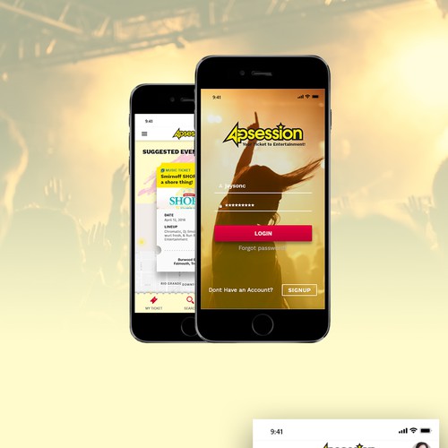 Design UI for awesome event ticketing app! Design by jaysonc