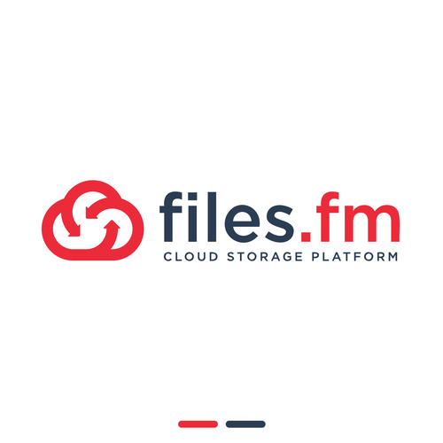 Files.fm logo and brand refresh for cloud storage platform Design by Saber Design