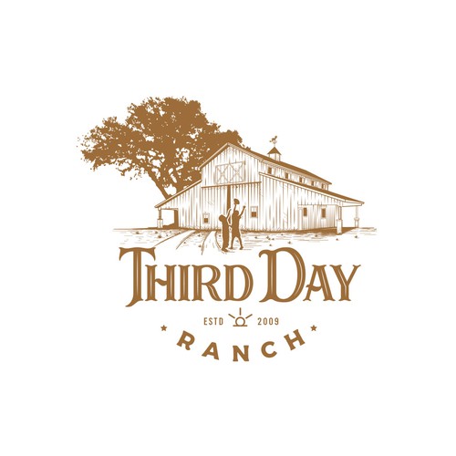 Capture essence of Texas ranch experience in new Third Day Ranch logo Design von haganhuga